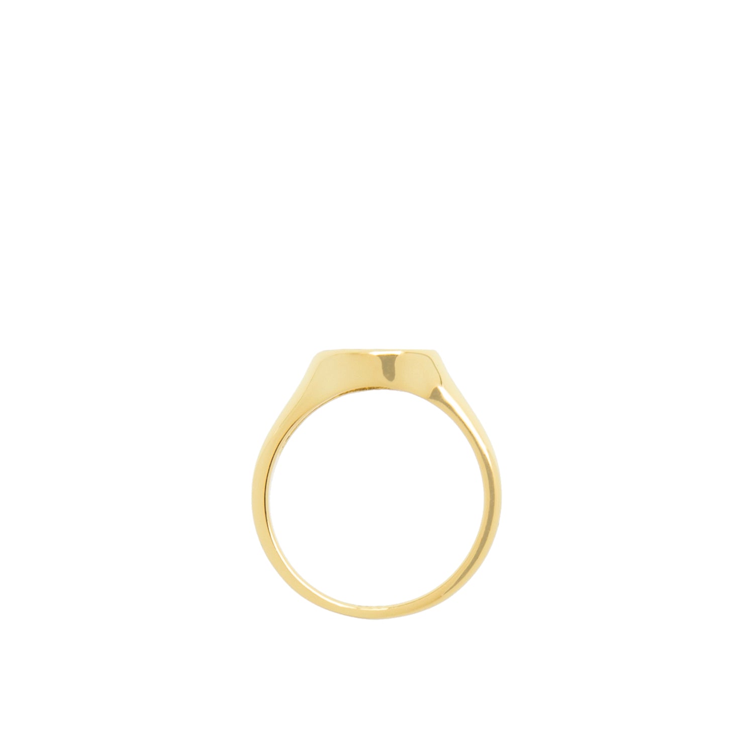 multi shape pave signet ring